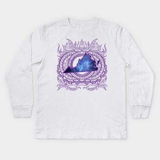 Virginia Mandala Kids Long Sleeve T-Shirt